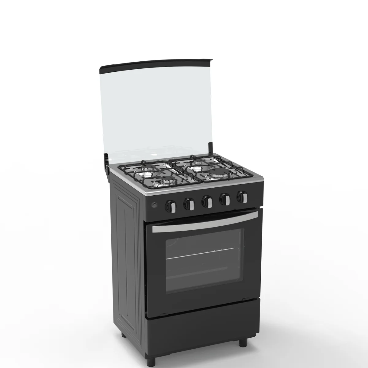 AEON STANDING GAS COOKER 60 X 60 CM 4+0 BURNER WITH STRONG PAN SUPPORT