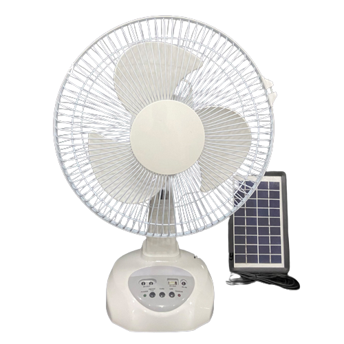 photo of CAFINI RECHARGEABLE SOLAR FAN 12 INCH
