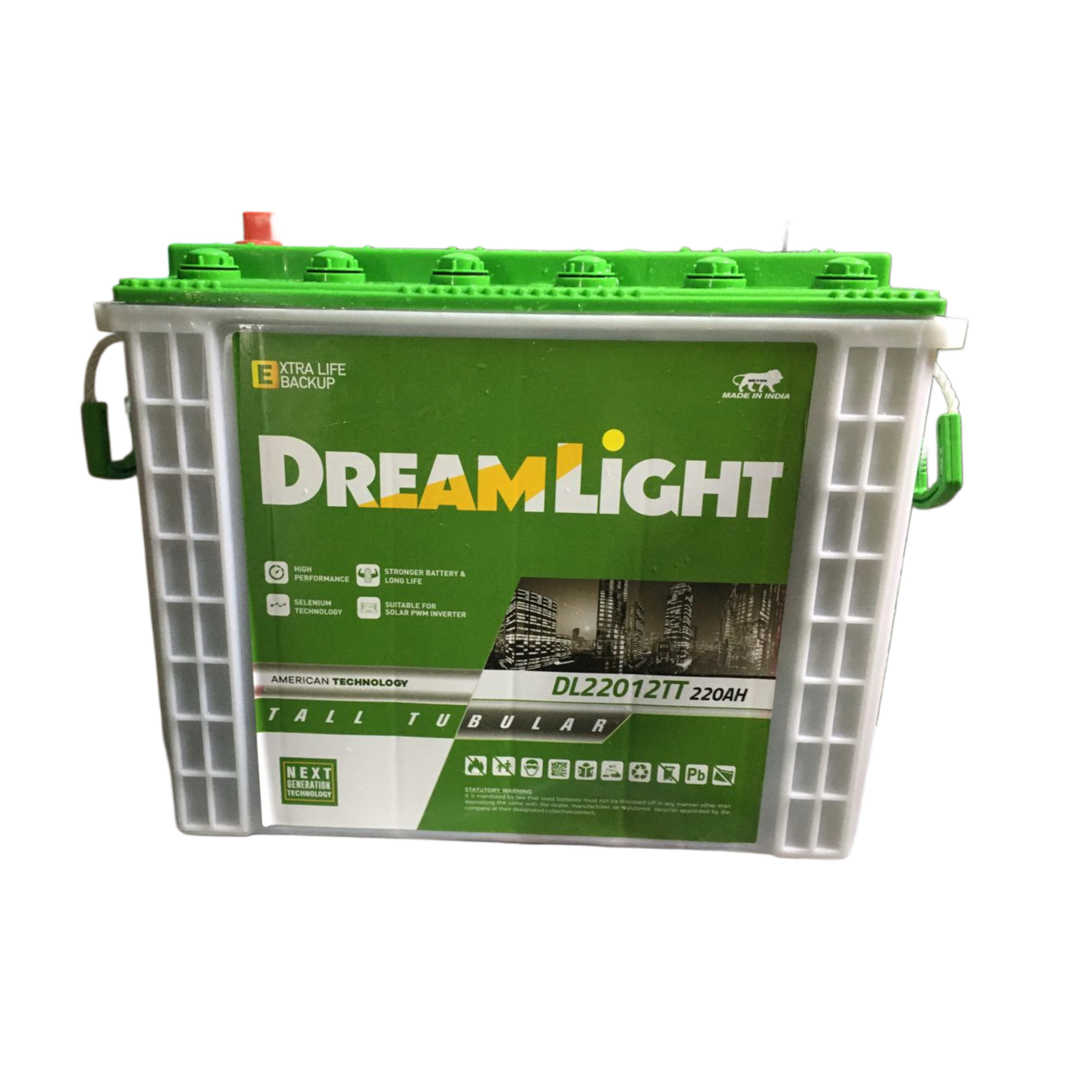 DREAM LIGHT SOLAR TALL TUBULAR BATTERY 220AH