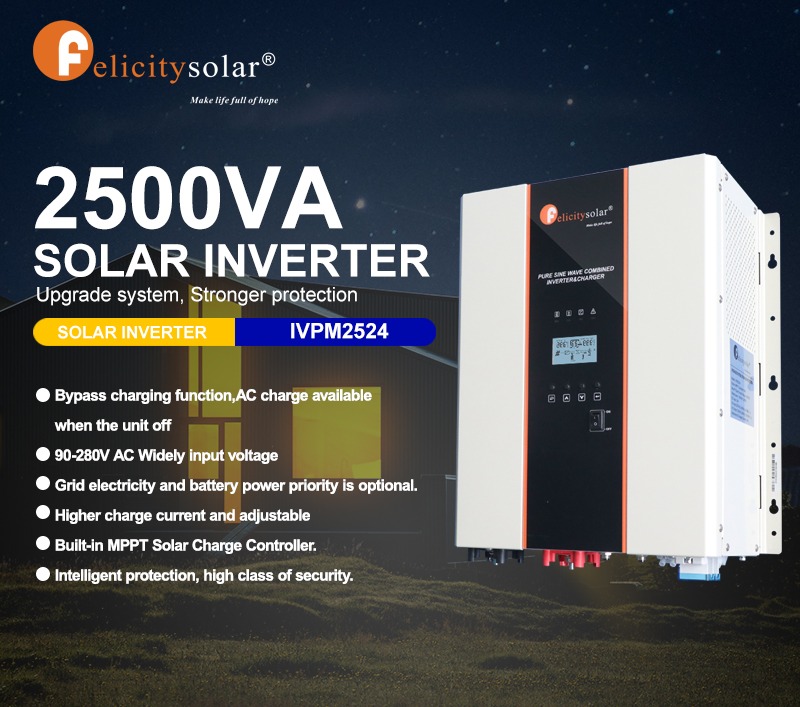 photo of FELICITY SOLAR INVERTER 2500VA/2000W 24V