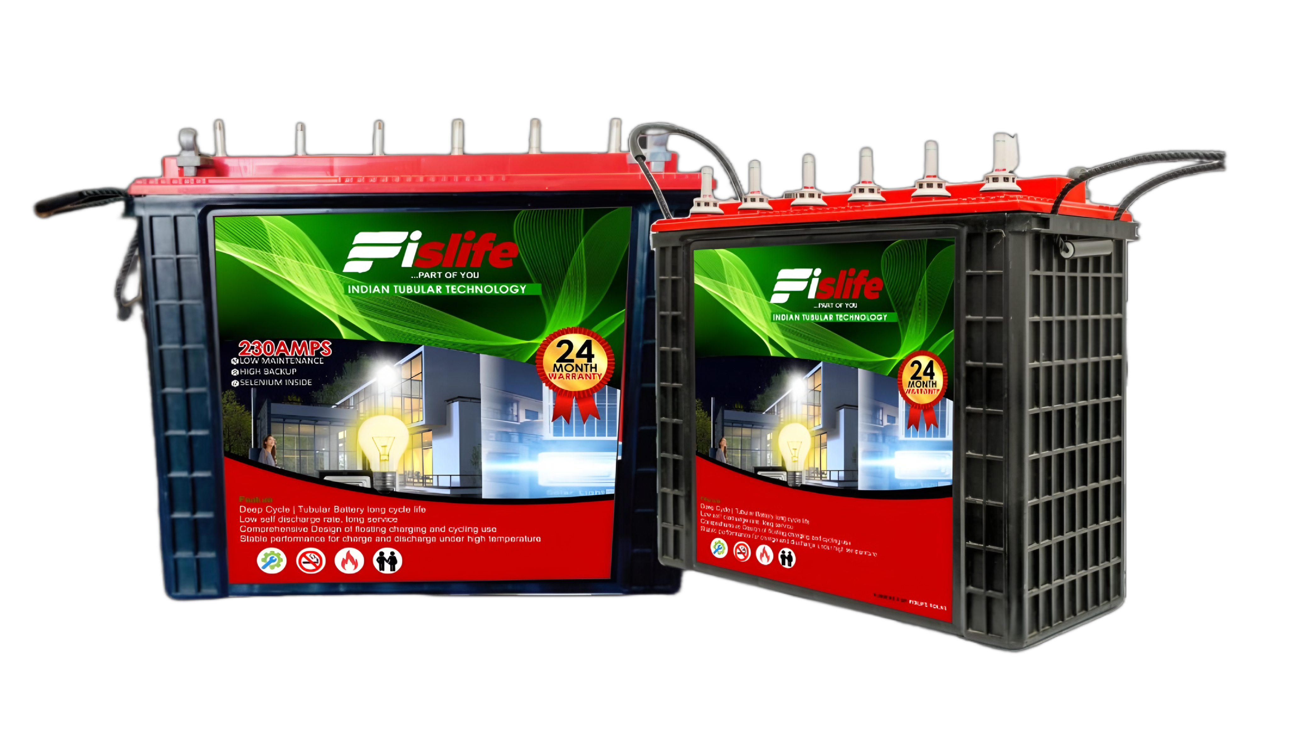 FISLIFE TUBULAR BATTERY 230AH 