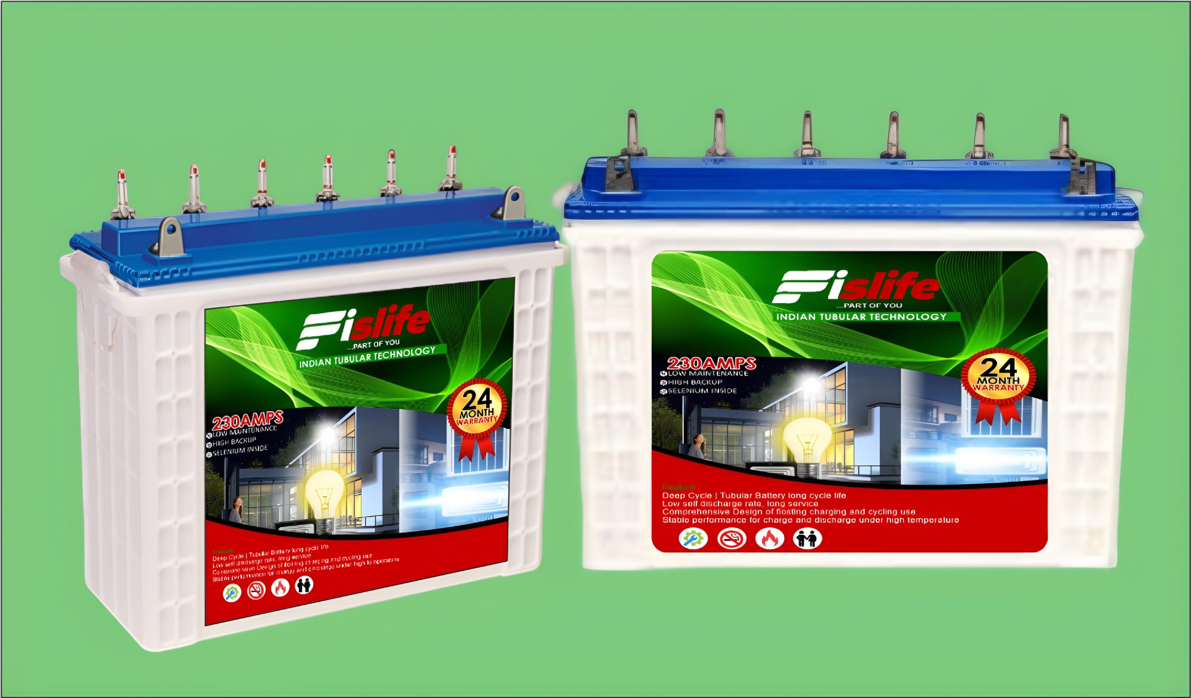 photo of FISLIFE TUBULAR BATTERY 230AH 