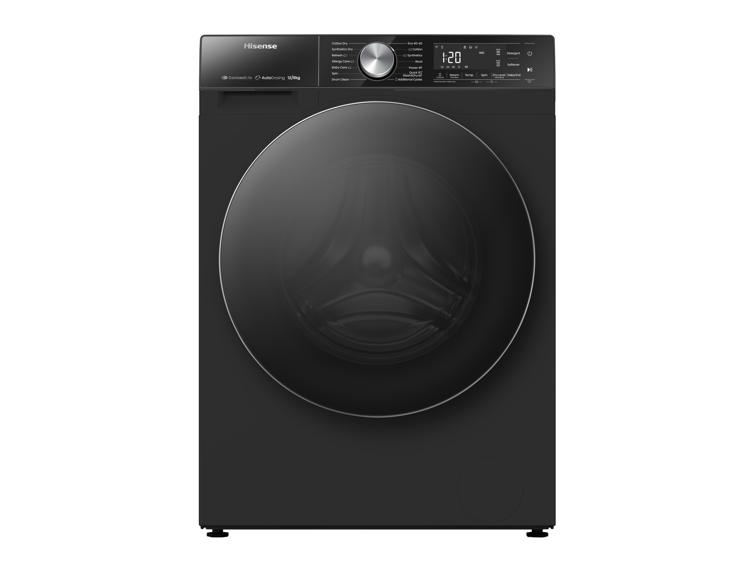 HISENSE WASHING MACHINE FRONT LOAD WASHER & DRYER 12/8KG 