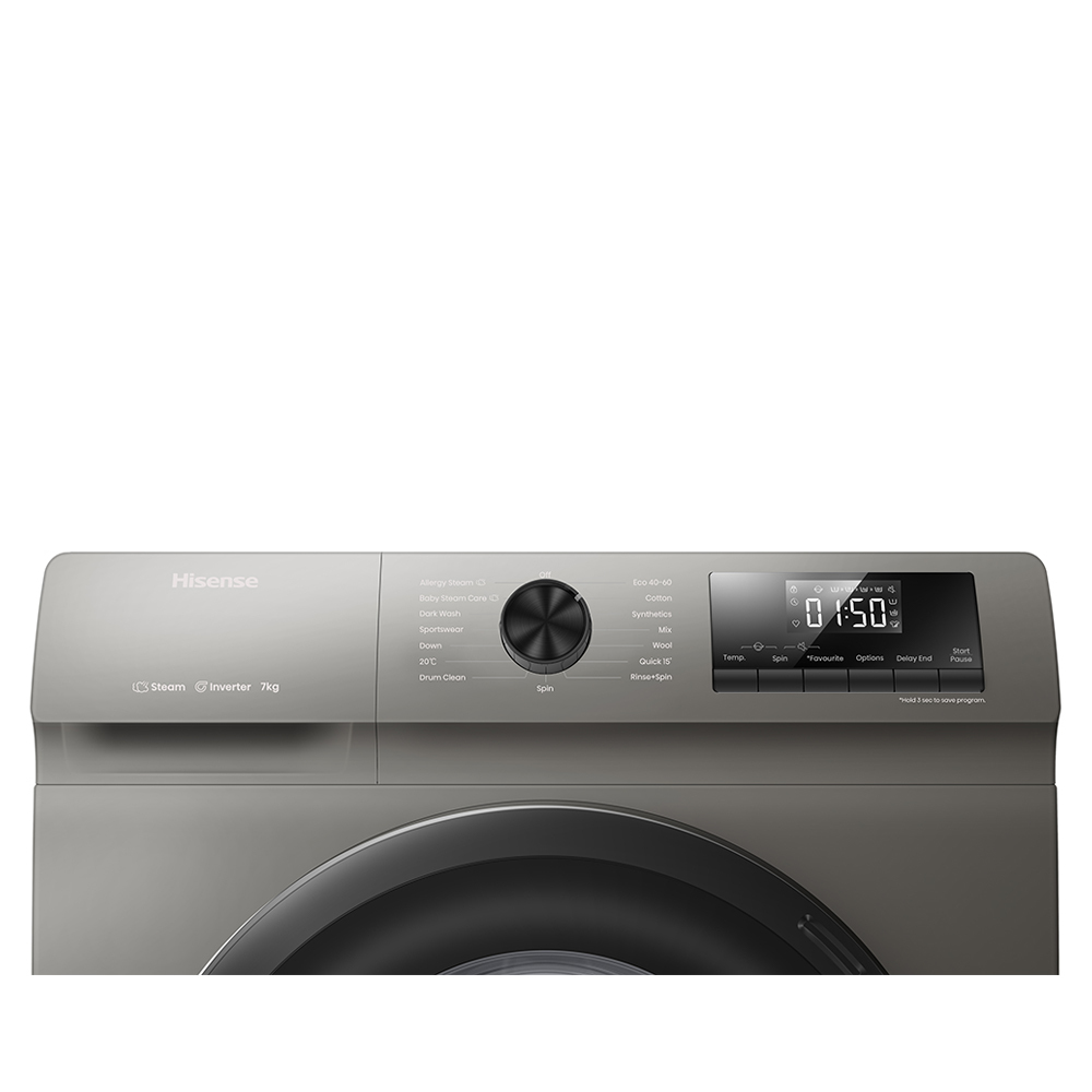 photo of HISENSE FRONT LOAD WASHING MACHINE 7KG SMART CONTROL