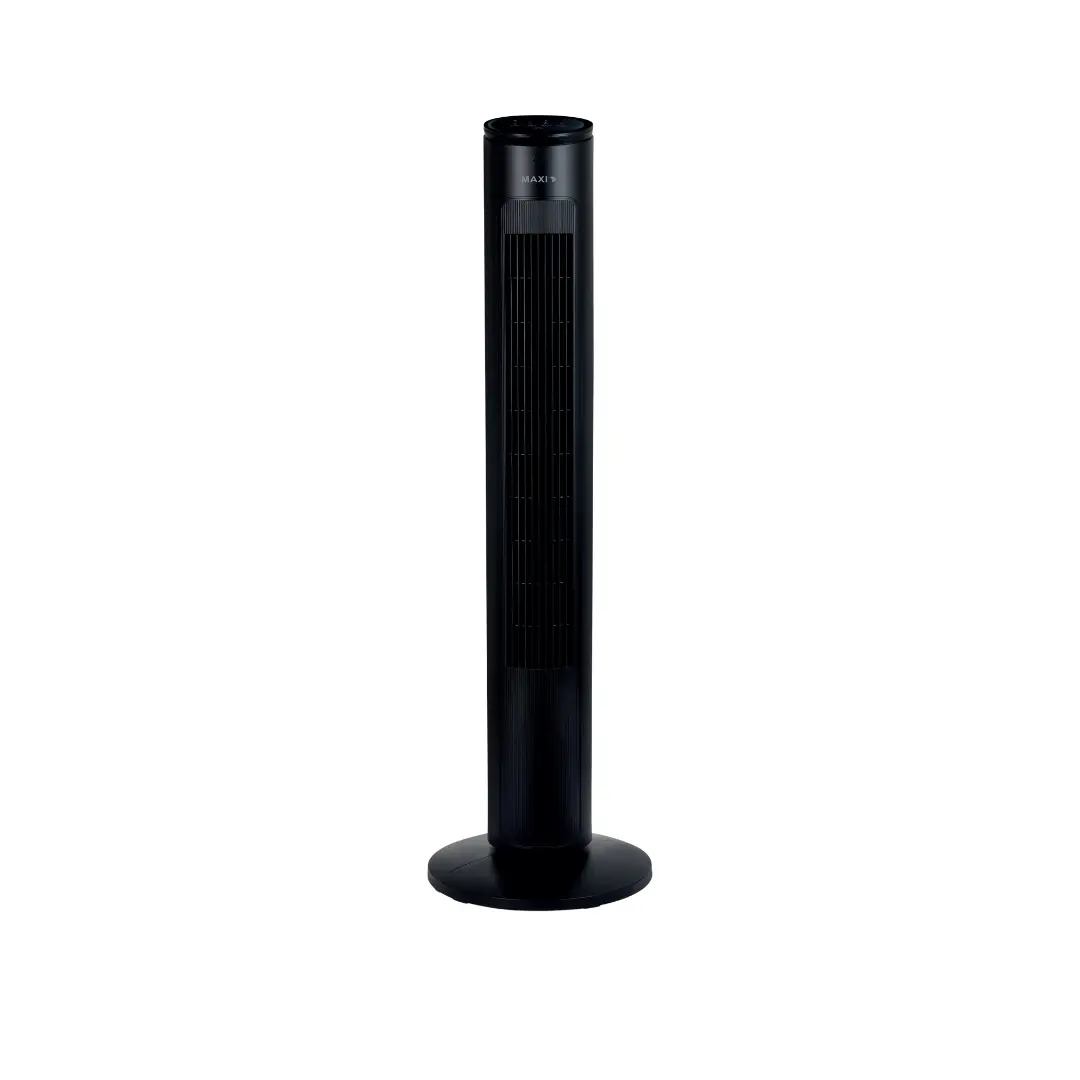 MAXI BLACK 40 INCH OSCILLATING TOWER FAN