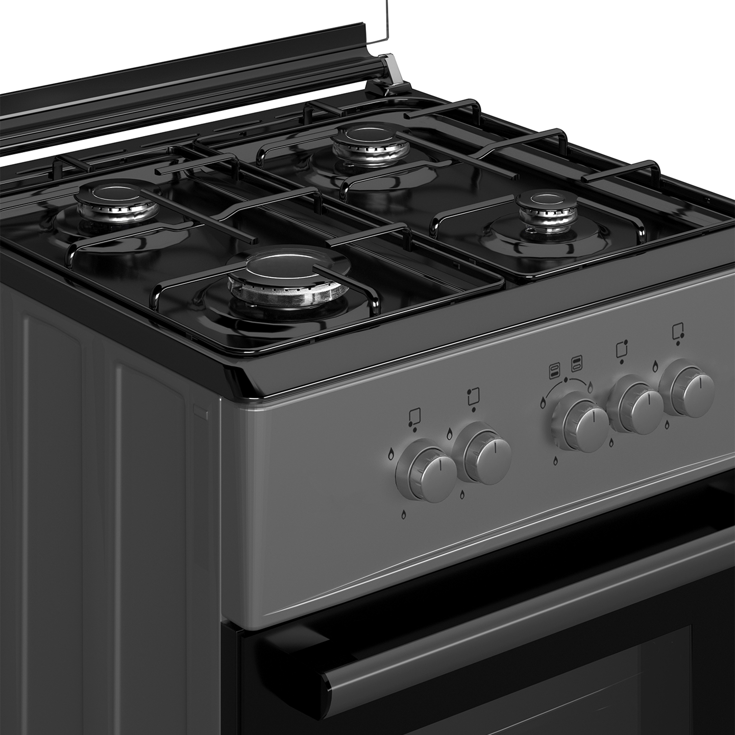 photo of MAXI STANDING 60X60 GAS COOKER 4B BASIC GREY 