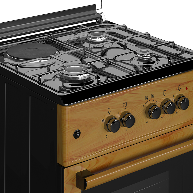 photo of MAXI STANDING GAS COOKER 60X60 3B+1P WOOD 