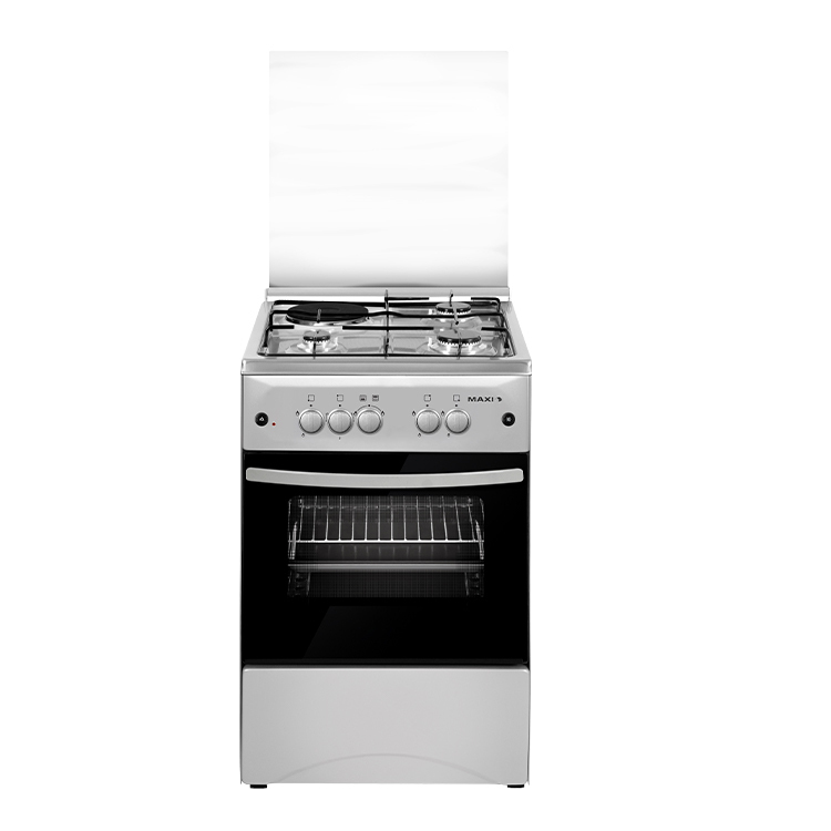 MAXI STANDING GAS COOKER 50X50 3+1 INOX F5C31G2