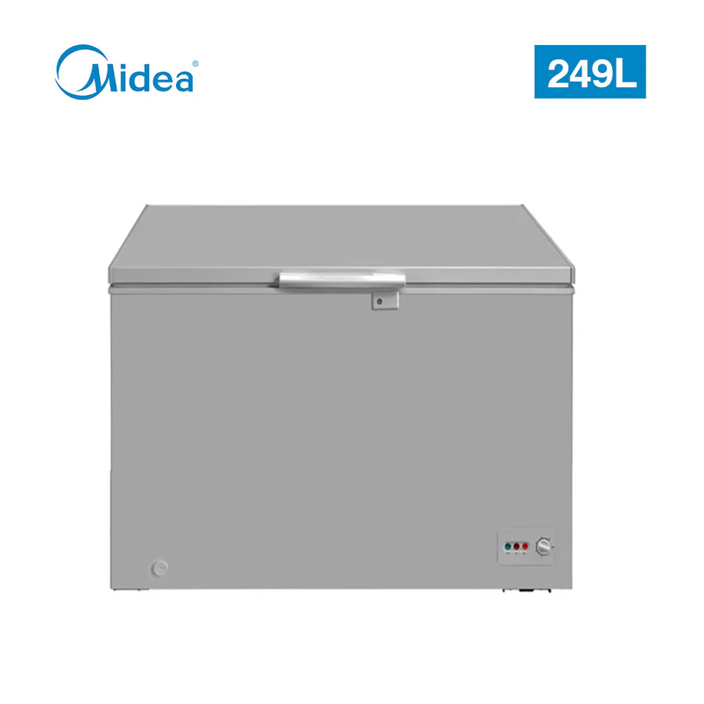 MIDEA CHEST FREEZER 249 LITERS GREY 