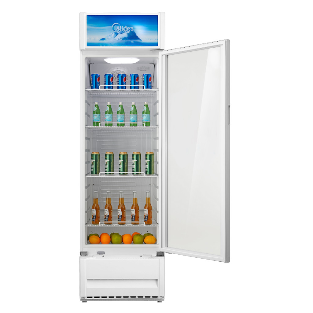 MIDEA SHOWCASE FRIDGE 309 LITERS WHITE COLOR