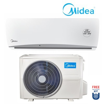 MIDEA SPLIT AC 1HP FIXED SPEED AC WITH KIT [MSAF-09CRNI-9000BTU]