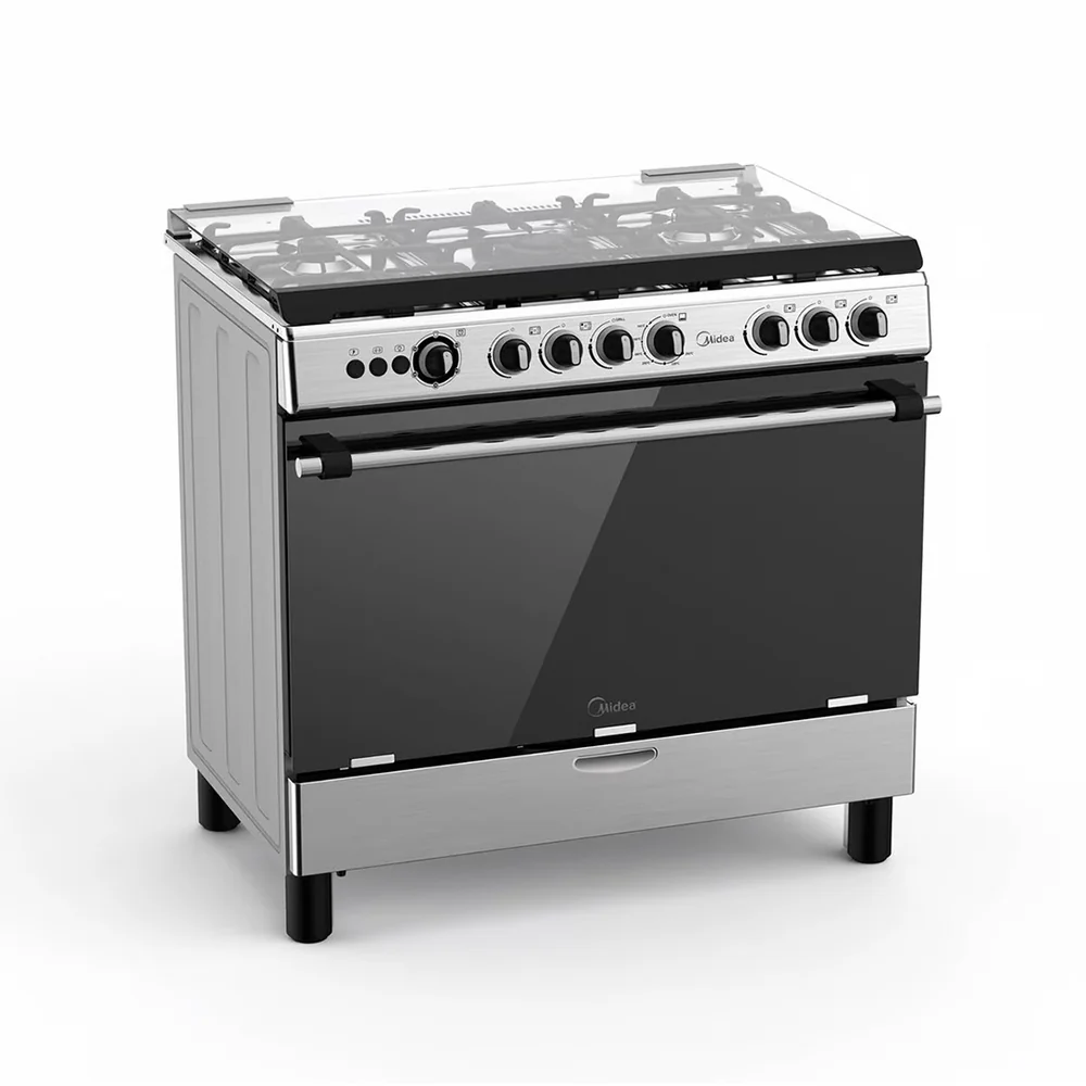 MIDEA STANDING GAS COOKER 90/60 5 GAS BURNER + GAS OVEN