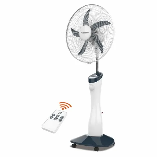 QASA 18 INCHES RECHARGEABLE FAN WHITE/BLACK QRF-7918/5918HR