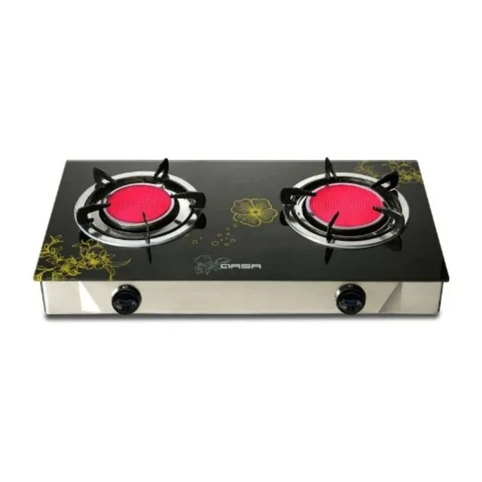 QASA GLASS TOP COOKER QGC-2BG INFRARED