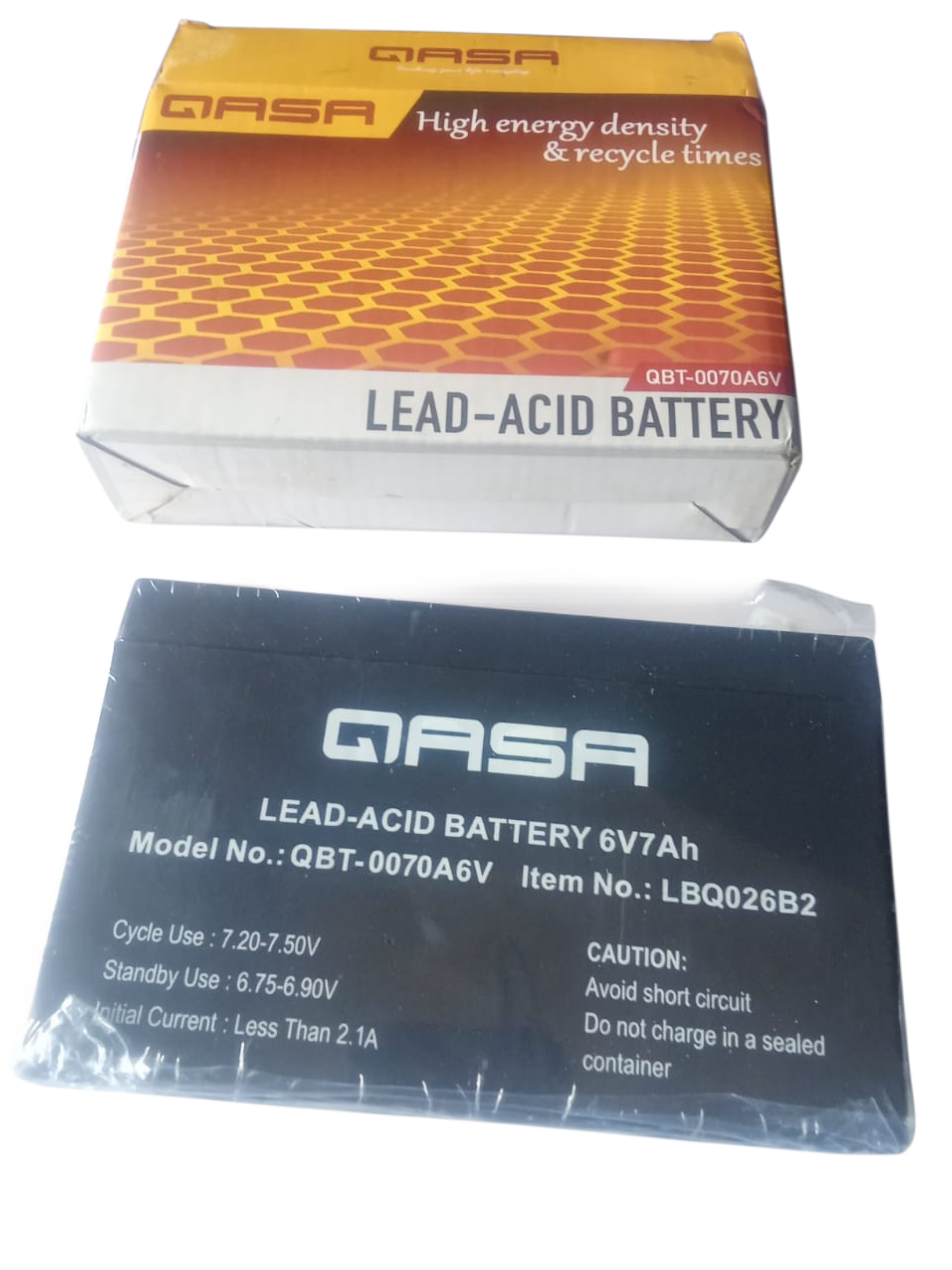 QASA HIGH ENERGY DENSITY AND RECYCLE TIME QBT-0070A6V