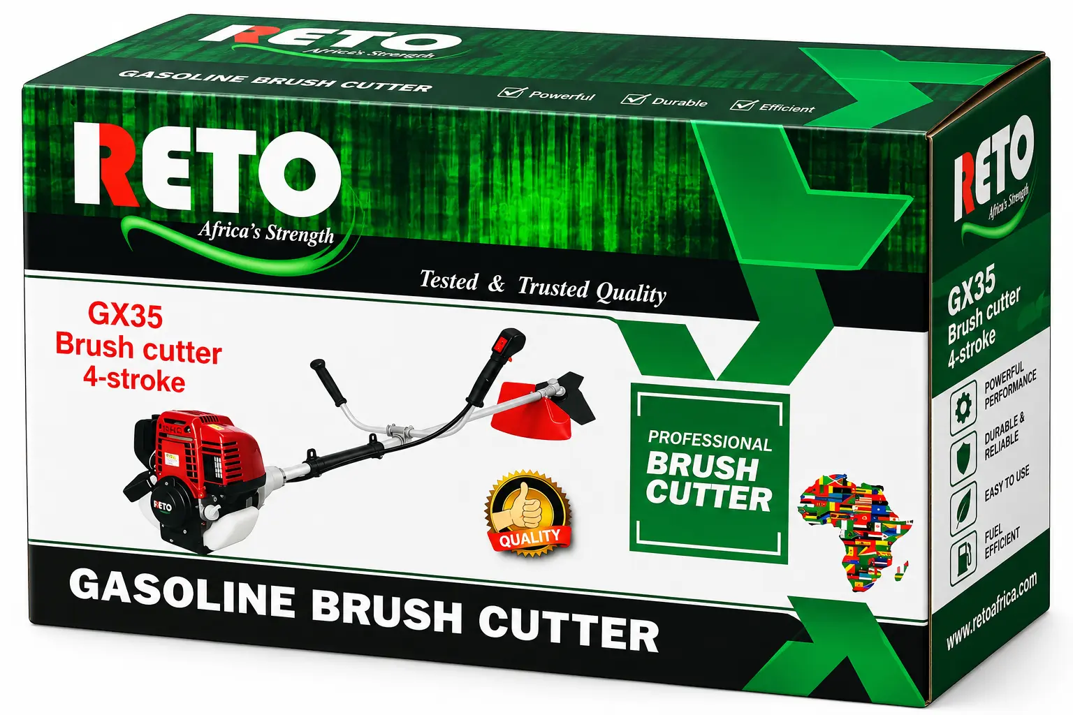 photo of Reto Backpack Brush Cutter 4 Stroke GX35