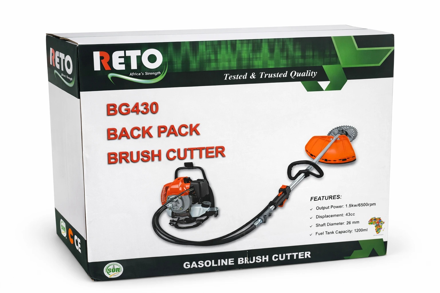 photo of Reto BG430 Backpack Brush Cutter