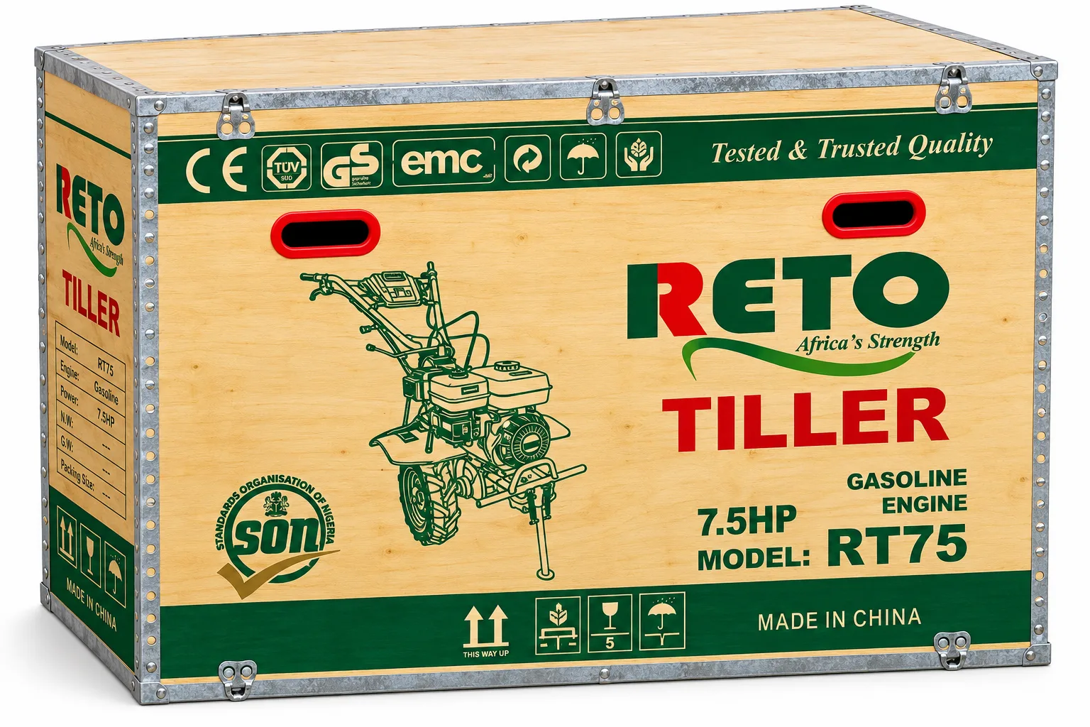 photo of Reto Power Tiller 7.5HP Gasoline Engine RT75