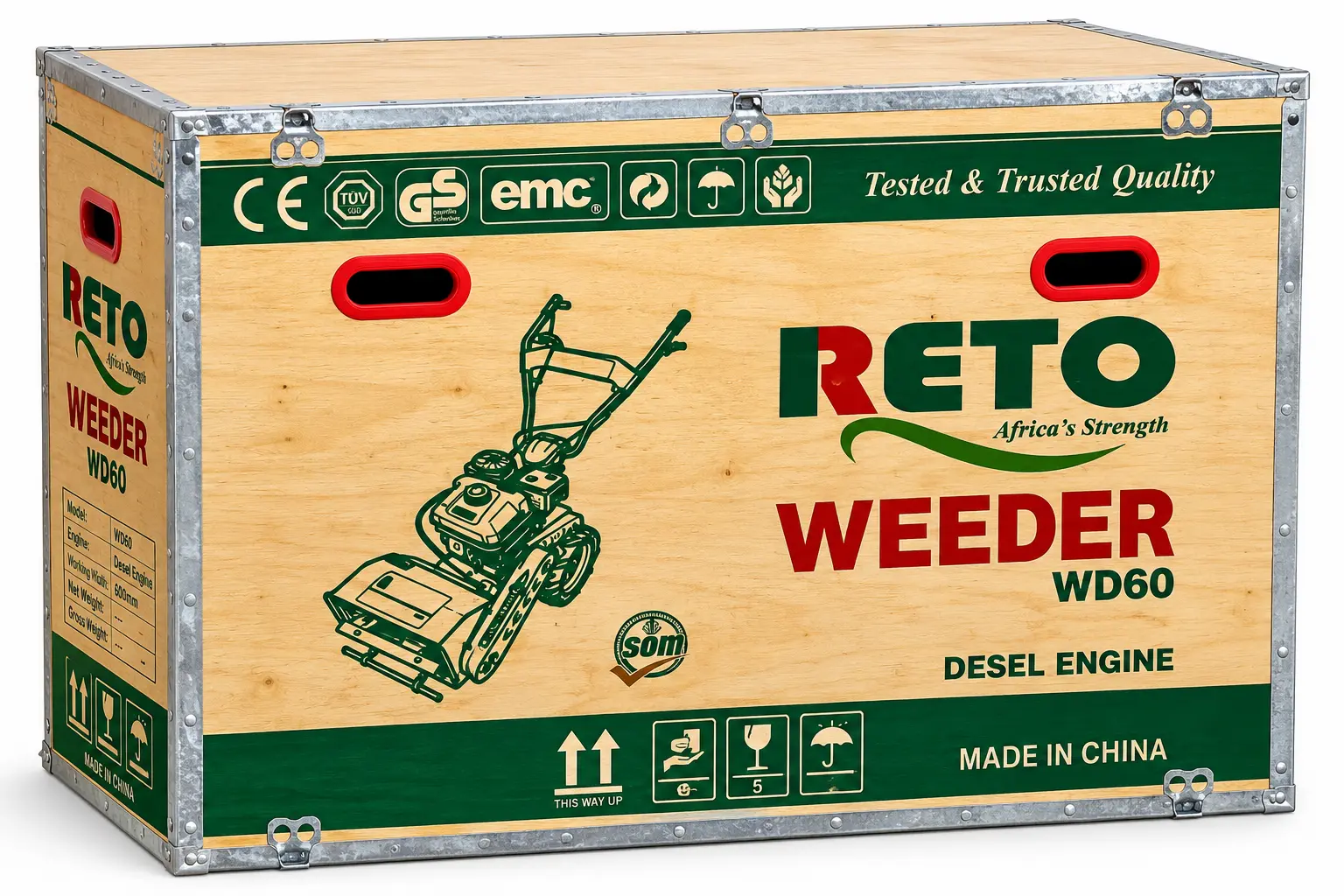 photo of Reto Self-Propelled Power Tiller 6HP Diesel Engine WD60