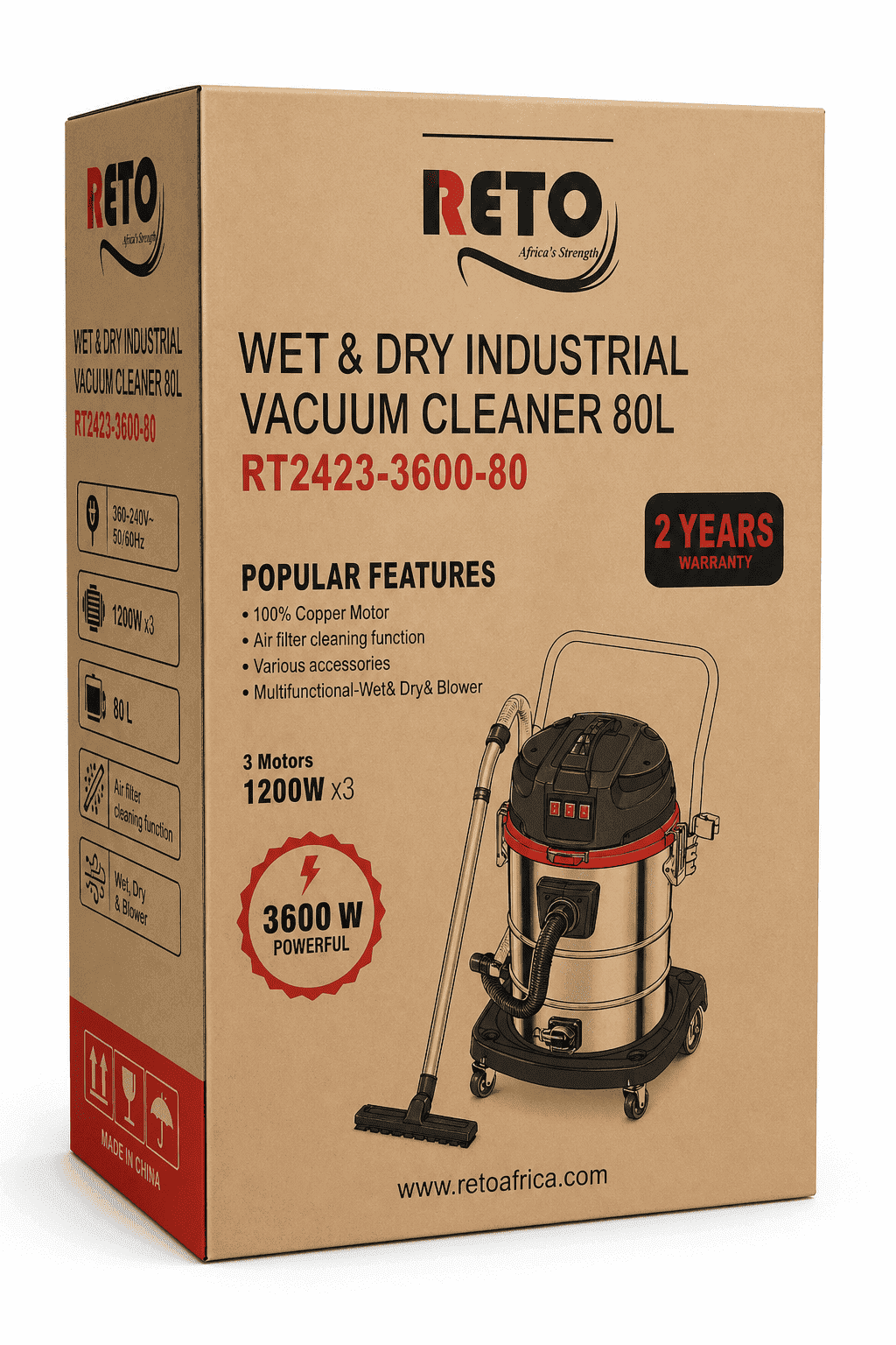 photo of Reto Vacuum Cleaner 80L