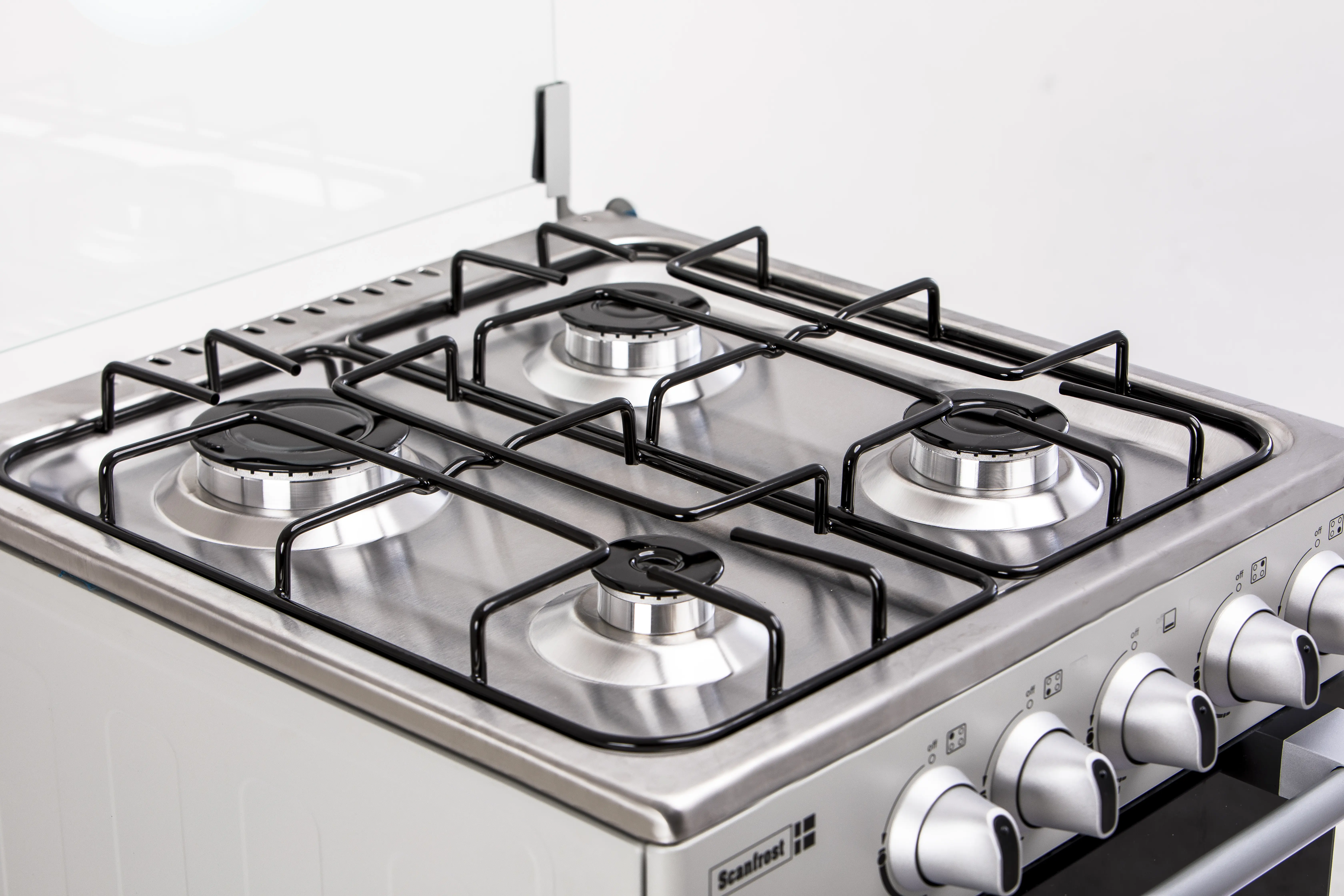 photo of SCANFROST GAS COOKER 50X55 4 BURNERS SFC5402S GREY