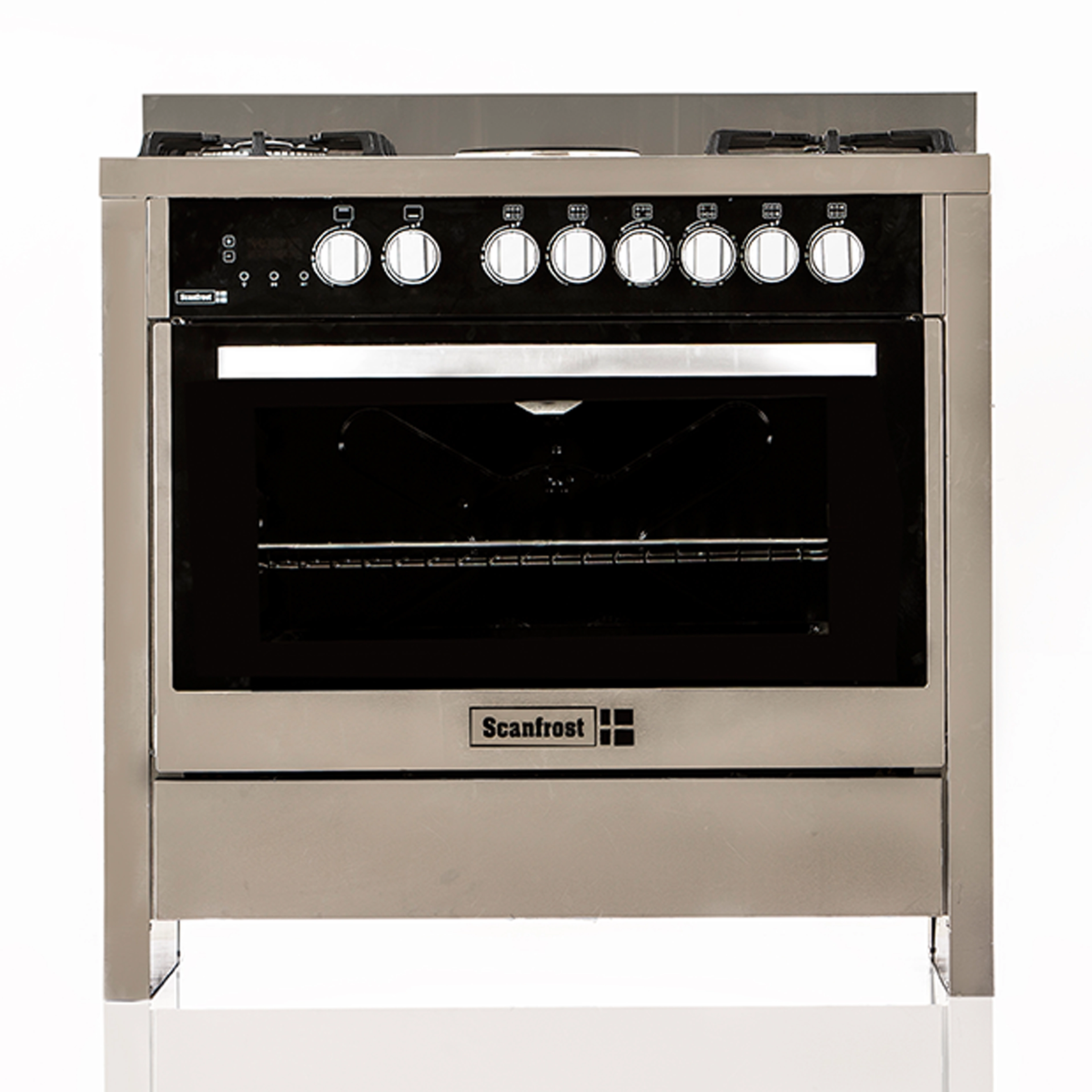 SCANFROST GAS COOKER 60X90 4+2 STAINLESS STEEL 