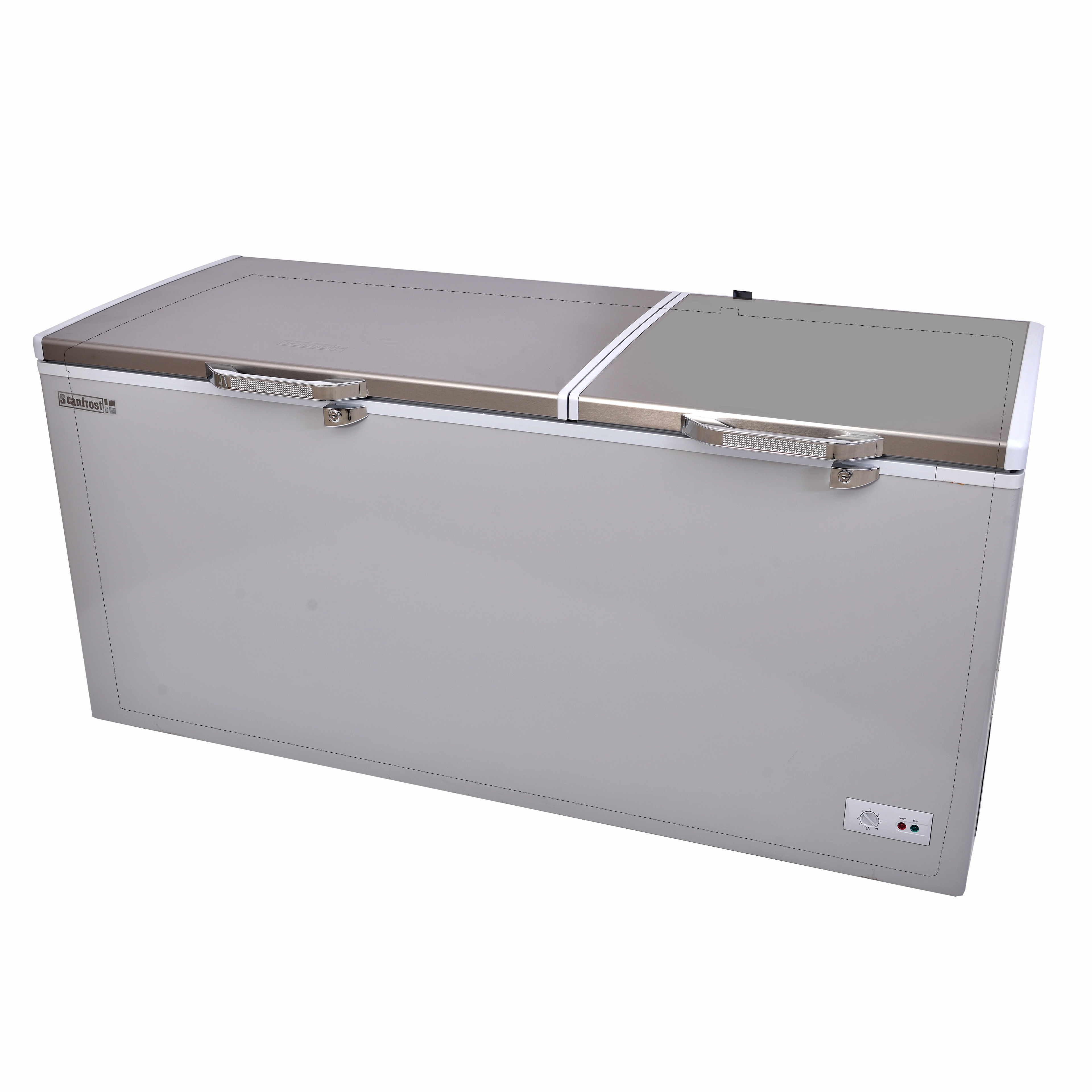 photo of SCANFROST INVERTER CHEST FREEZER SFL-500INV SILVER